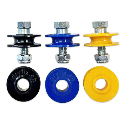 Gleitrollen für Wäscheleinen schwarz