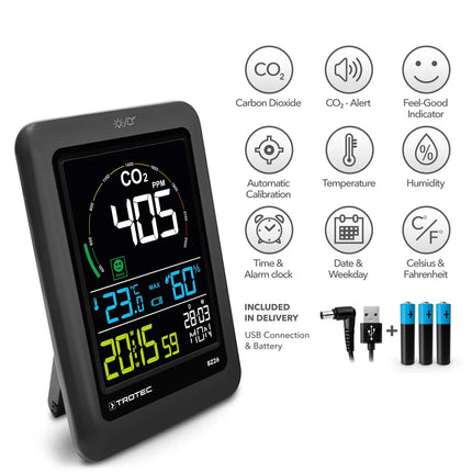 CO₂-Messgerät TROTEC BZ 26 Funktionen