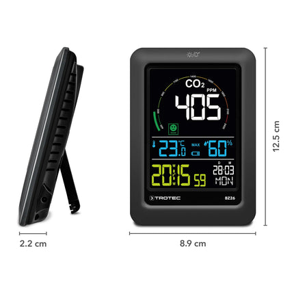 CO₂-Messgerät TROTEC BZ 26 Masse