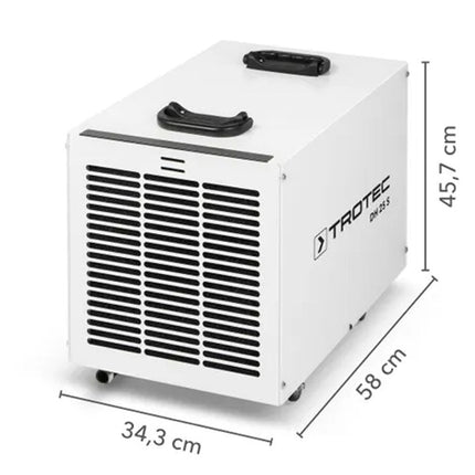 Trotec Luftentfeuchter DH 25 S für feuchte Garagen und Keller Masse