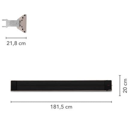 Trotec Dunkelheizstrahler IRD 3200 Masse