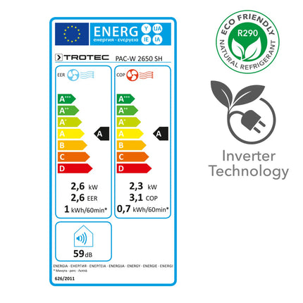 Trotec Wandklimaanlage PAC-W 2650 SH