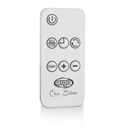 Argo Chic Silver Heizlüfter 2kW Fernbedienung