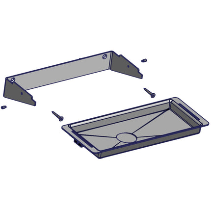 Tropfwanne mit Sicherung Dyson-Airblade silbergrau
