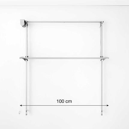 Foxydry Wall100 Standard Klapptrockner mit 1 Wandrack 1m