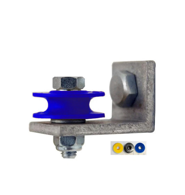 Gleitrollen, blau, mit Alu-Winkel - Dantherm Group AG