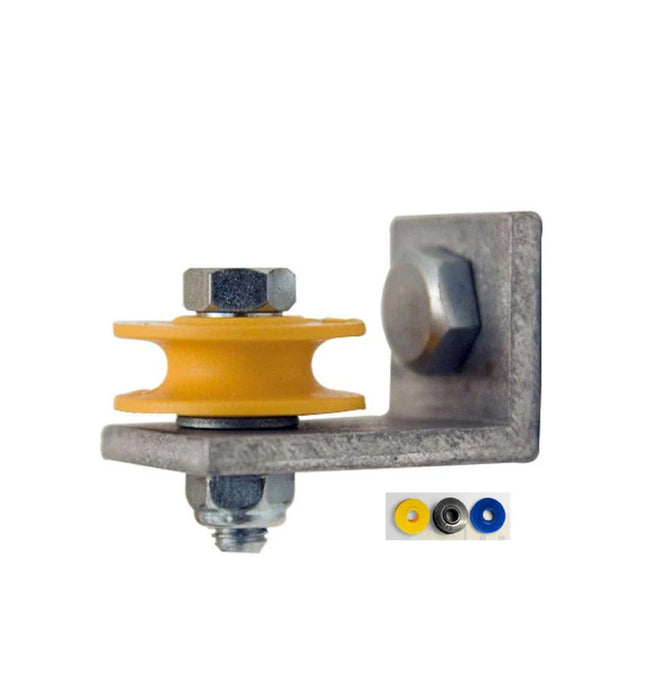 Gleitrollen, gelb, mit Alu-Winkel - Dantherm Group AG