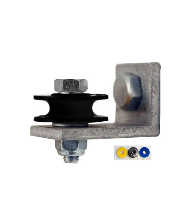 Gleitrollen, schwarz, mit Alu-Winkel - Dantherm Group AG