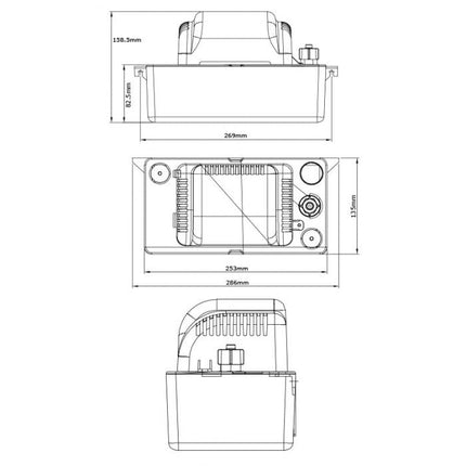 MD400 Poseidon Kondenswasserpumpe Masse