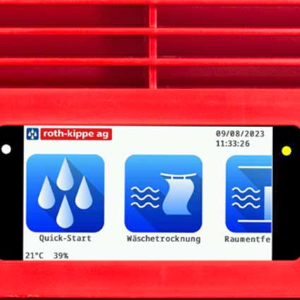 Roth-Kippe Bora 420 Raumluft-Wäschetrockner Touchscreen