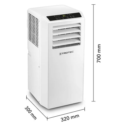 Trotec mobiles Klimagerät PAC 2610S 2.6kW Masse