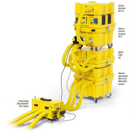 Trotec Wasserabscheider WA4i MultiQube im Trocknungssystem
