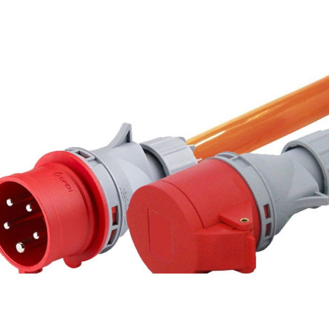 Verlängerungskabel PUR Starkstrom CEE32A 380-400V 15m/Q4.0mm² - Dantherm Group AG