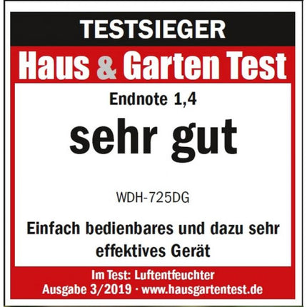 WDH 725DG Luftentfeuchter Testsieger
